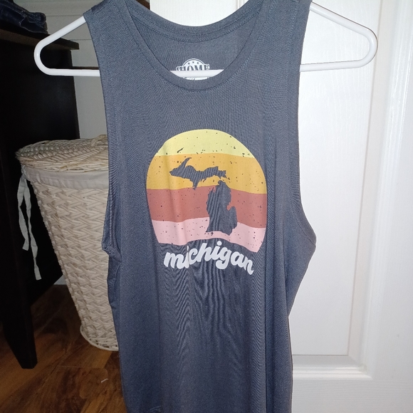 Michigan Racer Back Tank - Picture 2 of 4